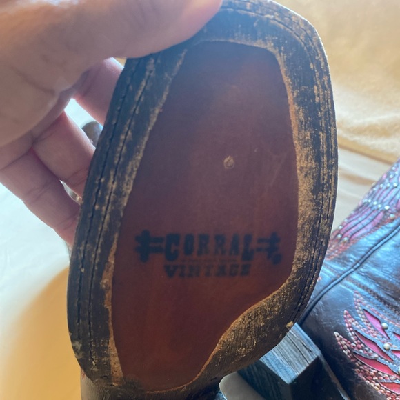 Dark Brown Corral Boots - Picture 3 of 8